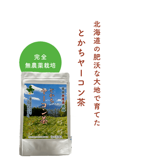 北海道の肥沃な大地で育てたとかちヤーコン茶 完全無農薬栽培